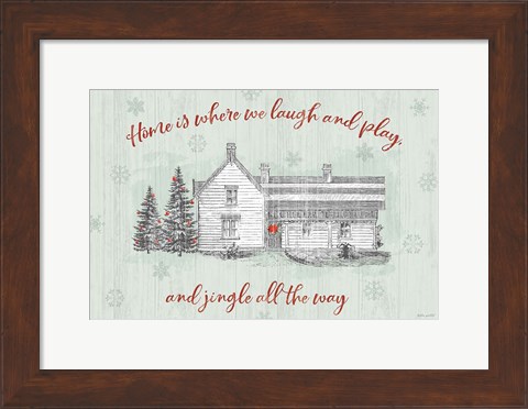 Framed Farmhouse Christmas I Print