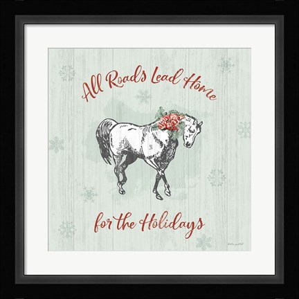Framed Farmhouse Christmas IV Print