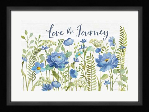 Framed Botanical Blue II Print