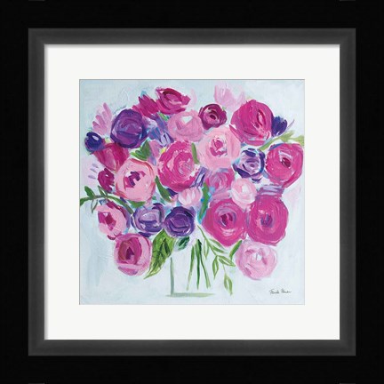 Framed Roses are Pink Print