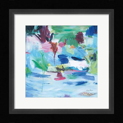 Framed Lake Abstract Print