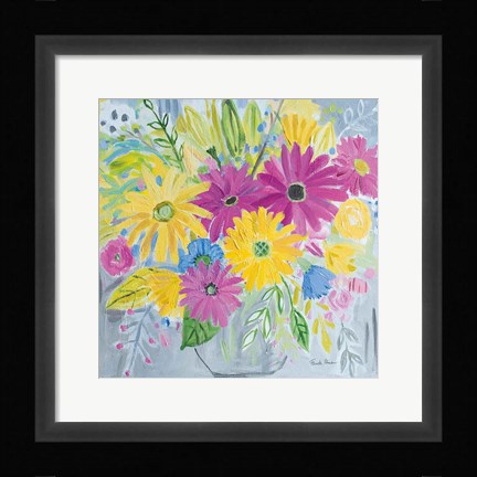 Framed Happy Flowers Print