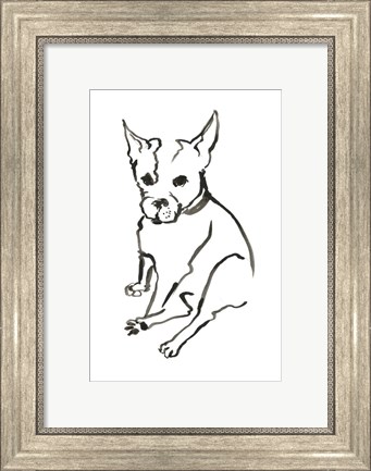 Framed Dog VIII Print