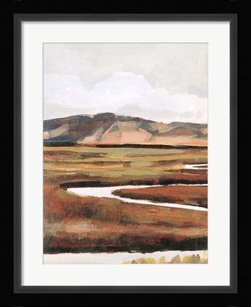Framed Mountain Field I Print