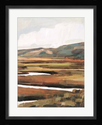 Framed Mountain Field II Print