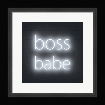 Framed Neon Inspo II Print