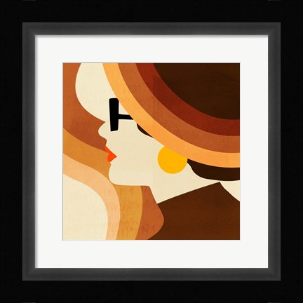 Framed Sunseeker Portrait I Print