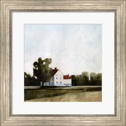 Framed Quiet Farmhouse I Print