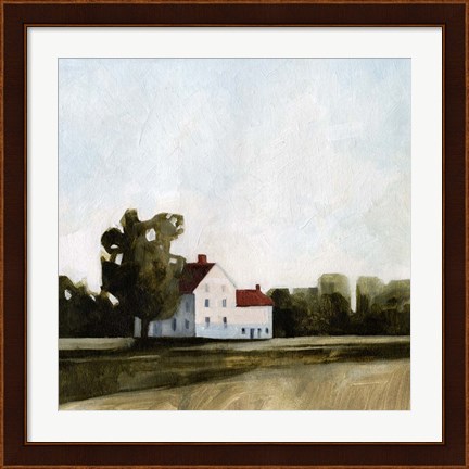 Framed Quiet Farmhouse I Print