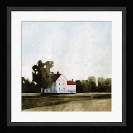 Framed Quiet Farmhouse I Print