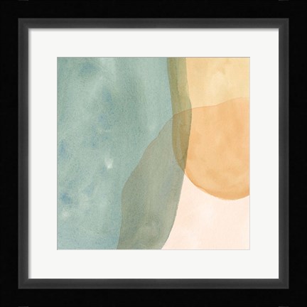Framed Pastel Color Study I Print