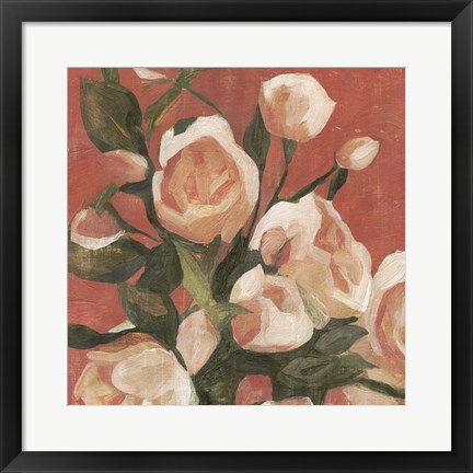 Framed Rose Tangle I Print