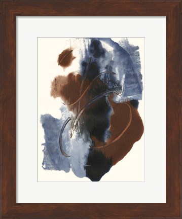 Framed Denim &amp; Rust II Print