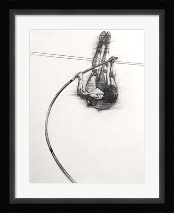 Framed Vaulter Print