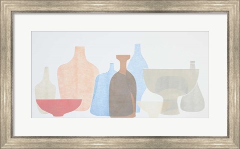 Framed Sweet Pottery Shapes II Print