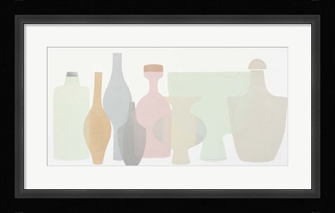 Framed Sweet Pottery Shapes III Print