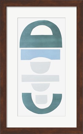 Framed Primary Tribal Shapes III Print