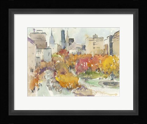 Framed Autumn in New York - Study III Print