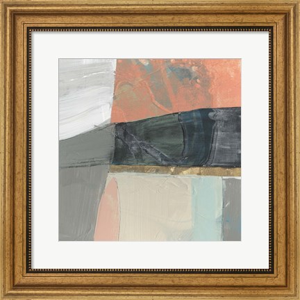 Framed Hints of Coral II Print