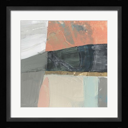 Framed Hints of Coral II Print