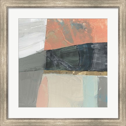 Framed Hints of Coral II Print