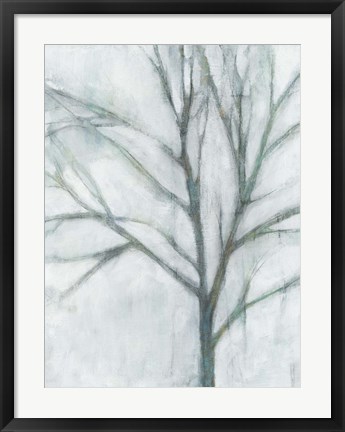 Framed Tree with White Sky I Print