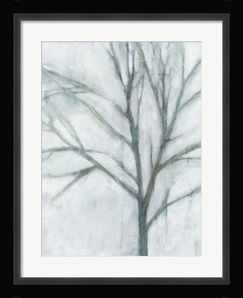 Framed Tree with White Sky I Print