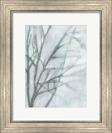 Framed Tree with White Sky II Print
