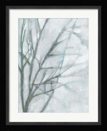 Framed Tree with White Sky II Print