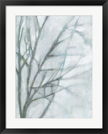 Framed Tree with White Sky II Print