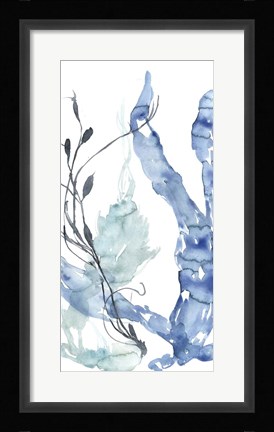 Framed Ocean Etude Triptych II Print