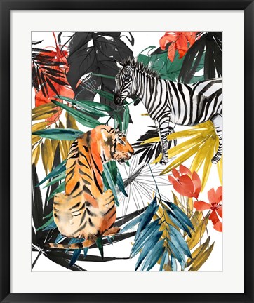 Framed Jungle Life II Print