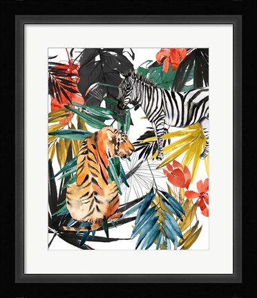 Framed Jungle Life II Print