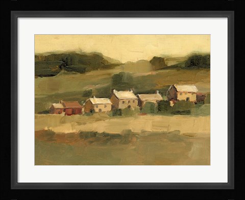 Framed Hillside Sunset I Print