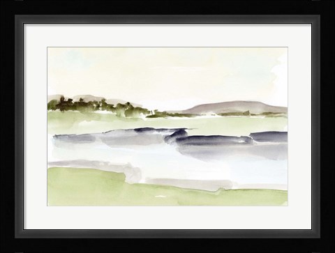 Framed Lake Horizon II Print