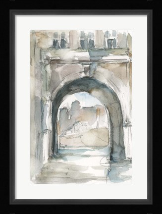 Framed Watercolor Arch Studies IV Print