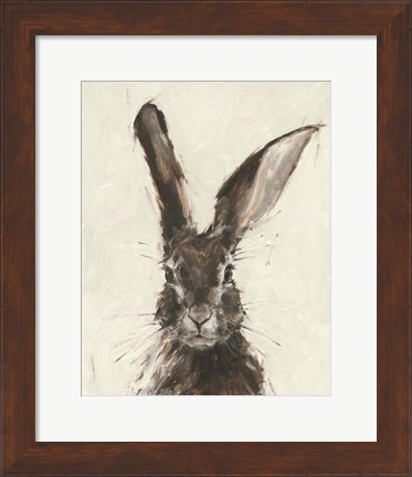 Framed European Hare II Print
