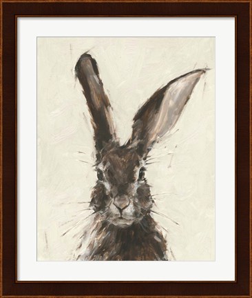 Framed European Hare II Print