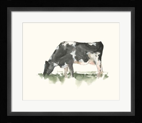 Framed Grazing Farm Animal II Print