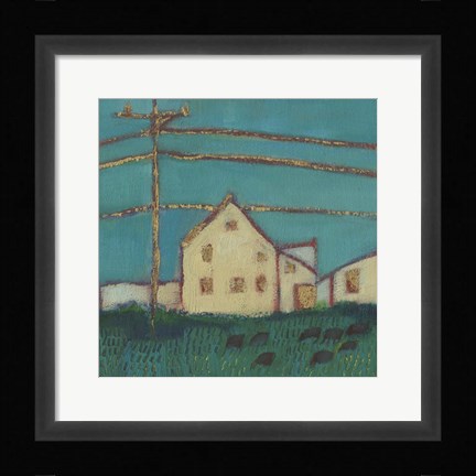 Framed Fon Barn I Print
