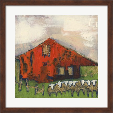 Framed Rice Barn Print