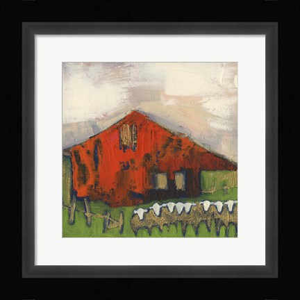 Framed Rice Barn Print