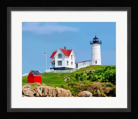 Framed Nubble House I Print