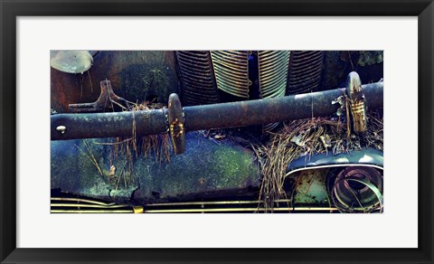 Framed Car Graveyard X Print