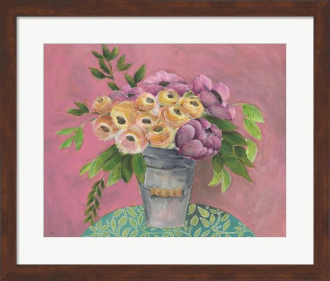 Framed Sunny Bouquet I Print