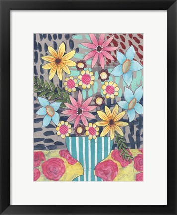 Framed Floral Surprise I Print