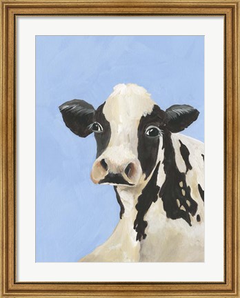 Framed Cow-don Bleu III Print
