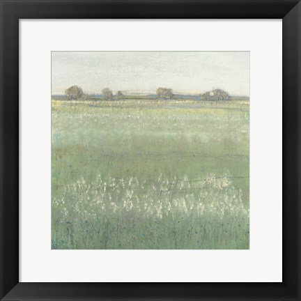 Framed Green Meadow II Print