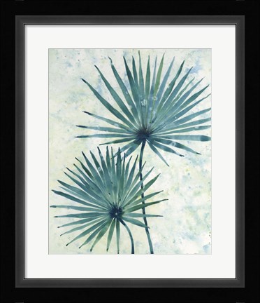 Framed Palm Leaves II Print