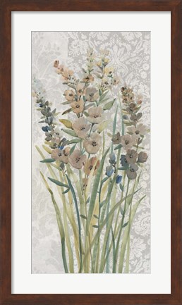Framed Patch of Wildflowers I Print
